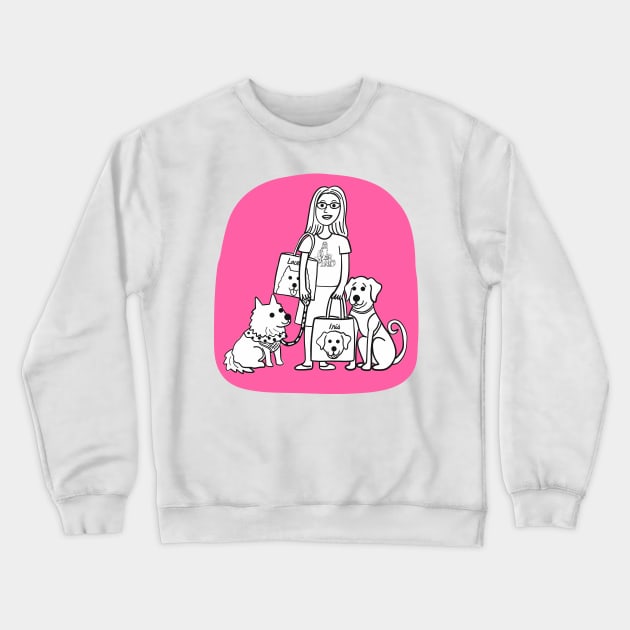 Vicky, Lacey & Iris (pink version) Crewneck Sweatshirt by MichellePhong